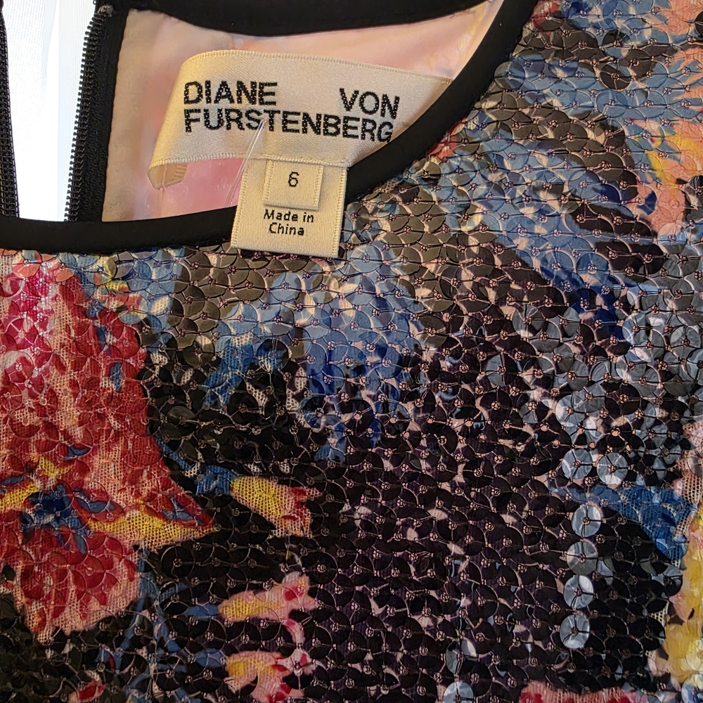 Diane Von Furstenberg Multicolor Floral Mini Dress - Picture 3 of 5